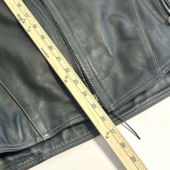 ALPINESTARS Motorcycle US Size 46 Leather Protective Armored Jacket Coat - Picture 5 of 12